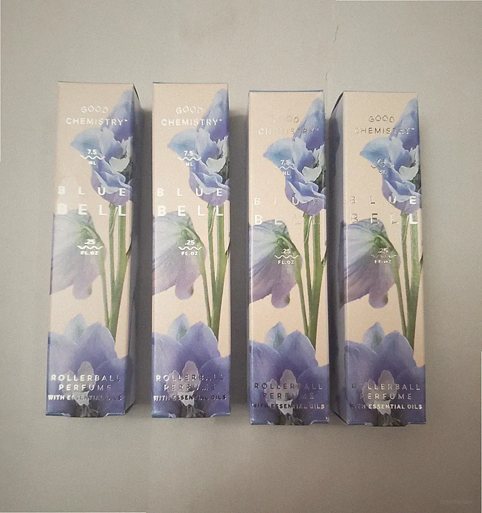 4 Four Good Chemistry BLUE BELL Rollerball Perfume with Jasmine Oils 0.25 fl oz
