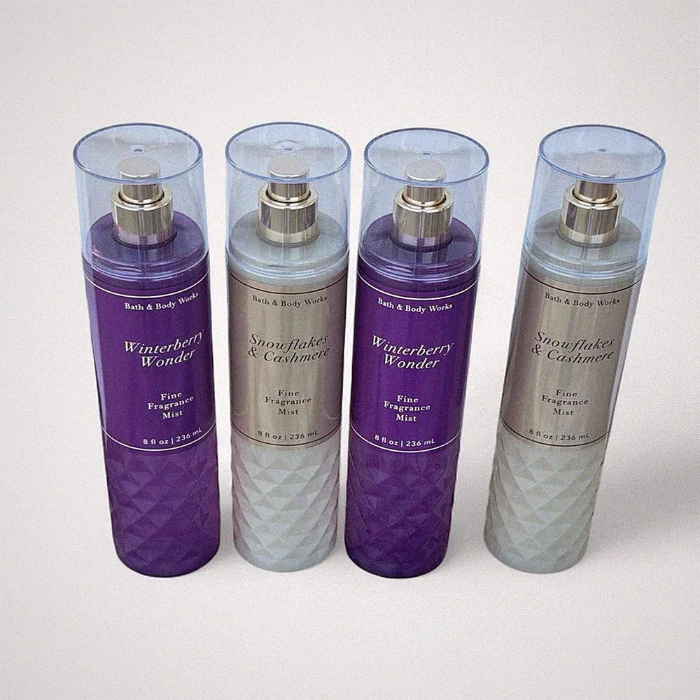 Bath & Body Works Fine Fragrance Mist 8oz Lot Of 4 Winterberry & Cashmere