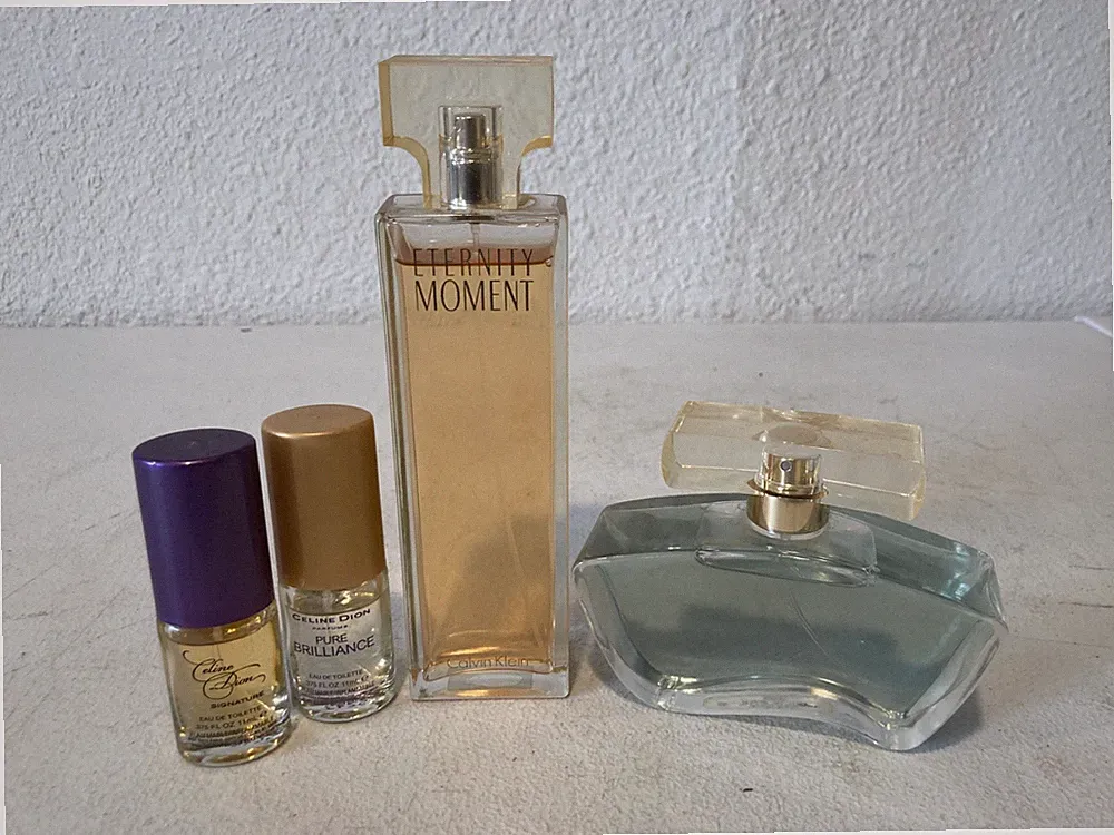 Lot of 4 Designer Perfume Calvin Klein Eternity Celine Dion Mini Lot