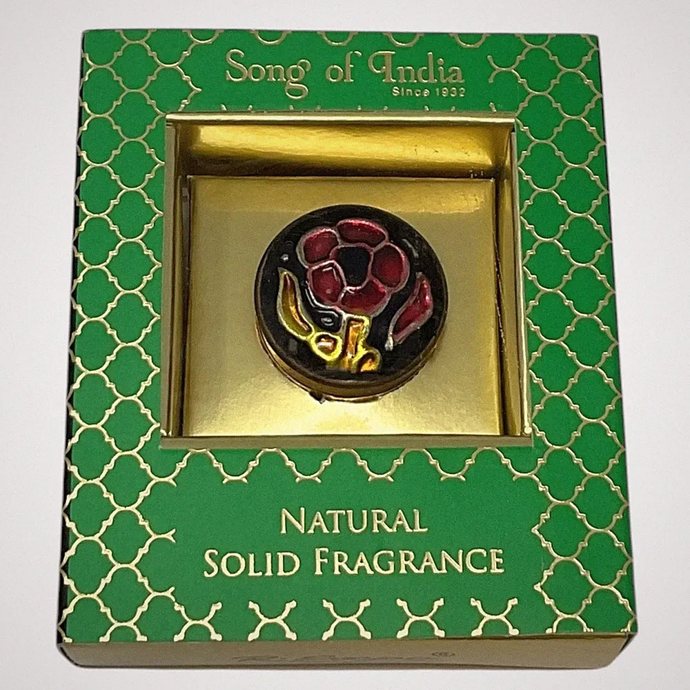 Natural Jasmine Scent Solid Perfume Fragrance in Flower Box 4g Made in India