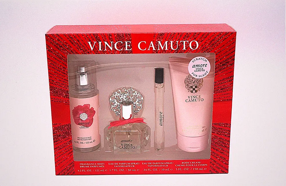 Vince Camuto Amore Women 4pc Fragrance Gift Set NEW