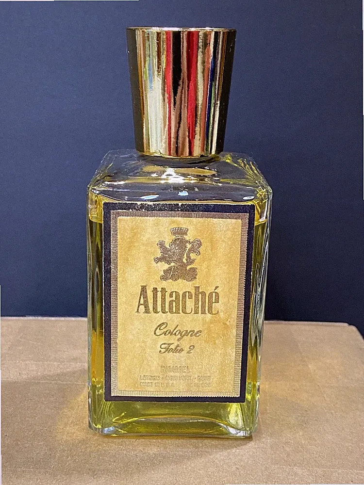 Vintage Rimmel Attaché Cologne 4 OZ bottle